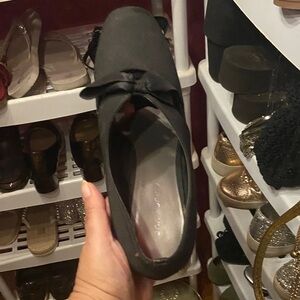 Chic Black Bow Women's Heels